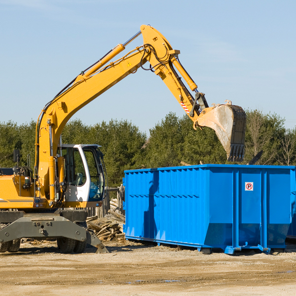 are there any restrictions on where a residential dumpster can be placed in Rockford WA